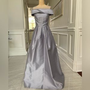 Elegant Silver  grey gown